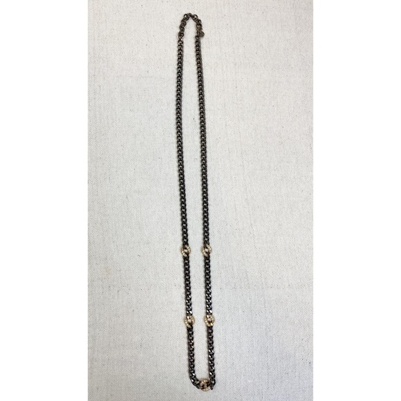 Stella & Dot Hematite Link Chain Necklace - Picture 8 of 10
